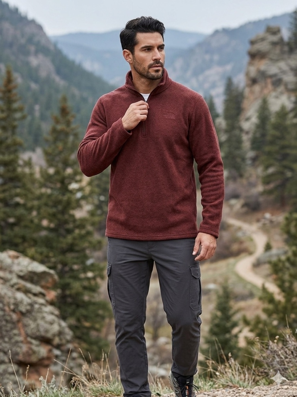 The North Face Rustic Brown Fleece Jacket